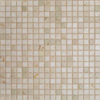 Мозаика Orro mosaic BOTTICINO TUM 30.5x30.5 бежевая полированная, чип 15x15 квадратный