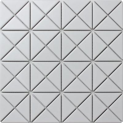 Мозаика Star Mosaic WHITE 25.9x25.9 белая матовая, чип 60x40 треугольный