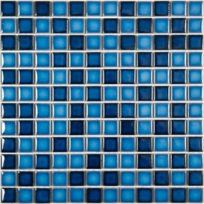 Мозаика NSmosaic PORCELAIN PW2323-04 300х300 синяя глянцевая