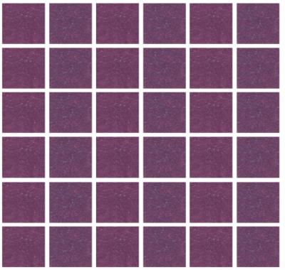 Мозаика ROSE MOSAIC A43 Matrix color 2 (размер чипа 10x10 мм) 31.8x31.8 фиолетовая глянцевая моноколор