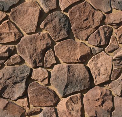 Камень искусственный White Hills 602-90 Рутланд 7x5.5 / 49x38 коричневый рельефный / матовый