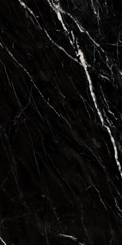 Напольная плитка Ragno Incanto Skyblack Glossy Ret. 60x120 черная полированная под камень