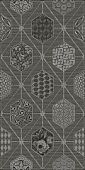Декоративная плитка Azori 587152001 Декор Devore Gris Geometria 31.5x63 глазурованная матовая геометрия