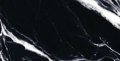 Керамогранит Bonaparte Geox Black 60x120 черный полированный под мрамор