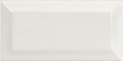 Настенная плитка Equipe 12738 Metro White 7,5x15 белая глянцевая моноколор