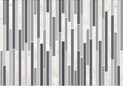 Вставка Axima Ибица D 28x40 белая / серая глянцевая под полосы
