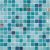 Мозаика Togama Murano Pool & Wellness SPA 34x34 бирюзовая / синяя глянцевая / рельефная под камень