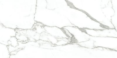 Керамогранит Maimoon Ceramica Gloster Statuario Grase 60x120 белый глянцевый под камень