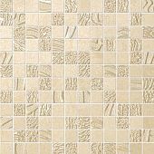 Мозаика Fap Ceramiche fKRP Meltin Sabbia Mosaico 30.5x30.5 бежевая матовая с орнаментом