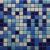 Мозаика Togama Combi 4 Pool & Wellness SPA 34x34 белая / голубая / синяя глянцевая / рельефная под камень