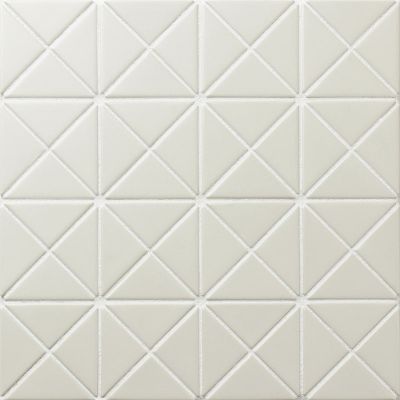 Мозаика Star Mosaic TR2-CH-P3 / С0003189 Albion Antique White 25.9x25.9 кремовая матовая геометрия, чип 40x60 мм треугольный