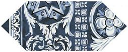 Декоративная плитка Kerama Marazzi HGD/A513/35000 Алмаш 2 14х34 cиняя глянцевая с орнаментом