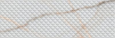 Настенная плитка Undefasa 52724 Essenza Pad 25x75 белая матовая под мрамор / геометрия