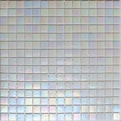 Мозаика ROSE MOSAIC WA01 Rainbow (размер чипа 20x20 мм) 32.7x32.7 белая глянцевая моноколор перламутр
