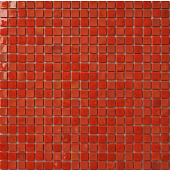 Мозаика ROSE MOSAIC AJ94 Galaxy (размер чипа 15x15 мм) 32.7x32.7 красная глянцевая моноколор