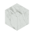 Мозаика Estima Mosaic/MN01_NS/25x29/Cube Montis White 25x29 белая / серая неполированная под мрамор, чип ромб