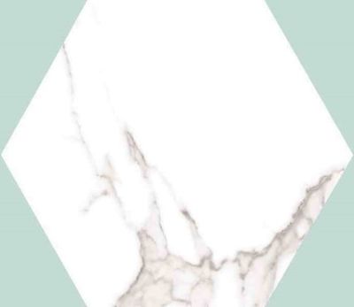 Керамогранит Mijares Dortmund hex 22.5x25.9 белый матовый под камень