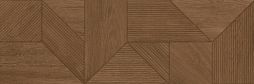Настенная плитка Keraben 649 Naturwood Art Moka 40x120 коричневая матовая под дерево / геометрию