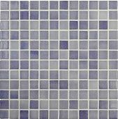 Мозаика Vidrepur Colors 512 (на бумаге) 31.7х31.7 фиолетовая глянцевая оттенки цвета, чип 25x25 квадратный
