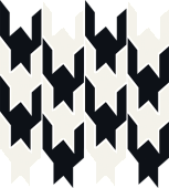 Мозаика Paradyz Uniwersalna Mozaika Bianco Paradyz Stella 26.8x29.8 G1 микс черная / белая глянцевая орнамент, чип фигурный