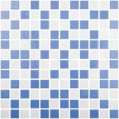 Мозаика Vidrepur С0001685 Mixed № 100/106 (на сцепке) 31.7x39.6 микс глянцевая моноколор, чип 25x25 квадратный