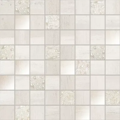 Мозаика Ibero Sospiro Mos.White 30x30 белая матовая, чип квадратный