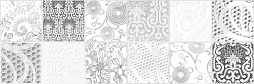 Декоративная плитка Cersanit MA2O091 Manhattan 60x20 белая матовая с орнаментом