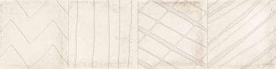 Настенная плитка Cifre Alchimia Decor Ivory 7.5x30 бежевая глянцевая