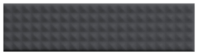 Настенная плитка 41zero42 4100681 Biscuit Stud Notte 5x20 черная матовая 3D узор / геометрия