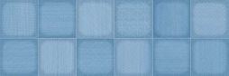 Настенная плитка Peronda 16471 Betty-A 25x75 голубая матовая под мозаику / орнамент