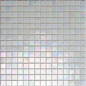 Мозаика ROSE MOSAIC WA02 Rainbow (размер чипа 20x20 мм) 32.7x32.7 белая глянцевая моноколор перламутр