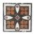 Напольная вставка Роскошная мозаика ВК 16 6x6 Бонито керамическая матовая/глянцевая