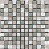 DAO-97 мозаика камень+стекло 300х300 чип 23х23 (0,09м)