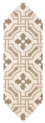 Декоративная плитка Equipe 22994 Kite 10x30 бежевый натуральный с орнаментом