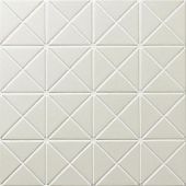 Мозаика Star Mosaic TR2-CH-P3 / С0003189 Albion Antique White 25.9x25.9 кремовая матовая геометрия, чип 40x60 мм треугольный