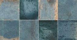 Настенная плитка Geotiles 78802579 Provence Blue 31.6x60 синий рельефная / глянцевая под бетон / штукатурку