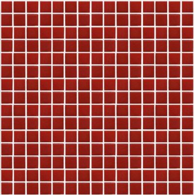 Мозаика ROSE MOSAIC A96 Matrix color 3+ (размер чипа 20x20 мм) 32.7x32.7 красная глянцевая моноколор
