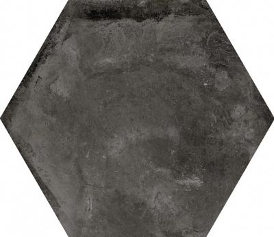 Керамогранит Equipe 23515 Urban Hexagon Dark 25,4х29,2 черный глазурованный матовый под бетон