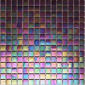 Мозаика ROSE MOSAIC WA45 Rainbow (размер чипа 10x10 мм) 31.8x31.8 фиолетовая глянцевая моноколор перламутр