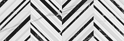 Настенная плитка Dogma NQ39027D1 Elegante Calacatta Versus Shine Rettificato 30x90 белая / черная глянцевая под мрамор / абстракция
