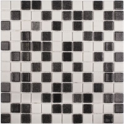 Мозаика Vidrepur С0002931 Mosaic Antid. № 100/509 (на сетке) 31.7х31.7 микс глянцевая / противоскользящая, чип 25x25 квадратный