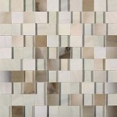 Мозаика REX 739966 Alabastri Mosaico 3d Bamboo Glossy 30x30 бежевая глянцевая под мрамор
