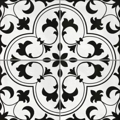 Керамогранит Cersanit SE4R053-69 / 16180 Sevilla 42x42 белый глазурованный матовый с орнаментом