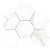 Мозаика Estima Mosaic/ID01_NS/25x28,5/Hexagon Ideal White 25x28.5 белая неполированная под камень, чип гексагон