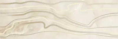 Декоративная плитка Cersanit 15921 Ivory 75x25 бежевая глянцевая полосы
