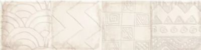 Настенная плитка Cifre Alchimia Decor Ivory 7.5x30 бежевая глянцевая