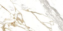 Керамогранит Absolut keramika 57129 Medici Gold Pulido Rect 80x160 белый полированный под мрамор