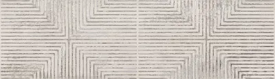 Настенная плитка Ibero Sospiro Dec.Capri White Rect. 29x100 белая матовая с орнаментом