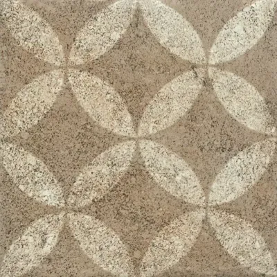 Декоративная плитка Alborz Ceramic CHALCDVAL2020 Cheetah Decor Valentino 20x20 коричневая матовая с орнаментом