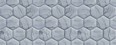 Мозаика Arch Skin HG.WG.LG.NT Hexagon 29.5x30 серая матовая под камень, чип гексагон